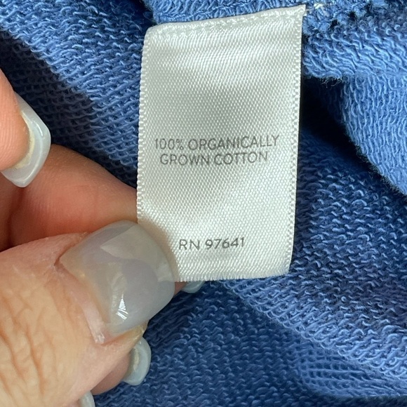 PureJill Organic Cotton Tie Dye Blue & White Cozy Sweater Size Large - Picture 10 of 12